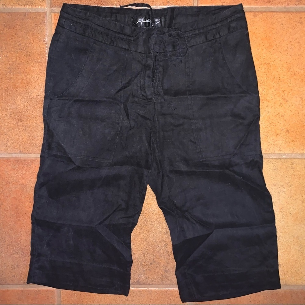 Martha B drawstring Bermuda lightweight Pants